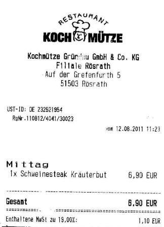 wmle Hffner Kochmtze Restaurant